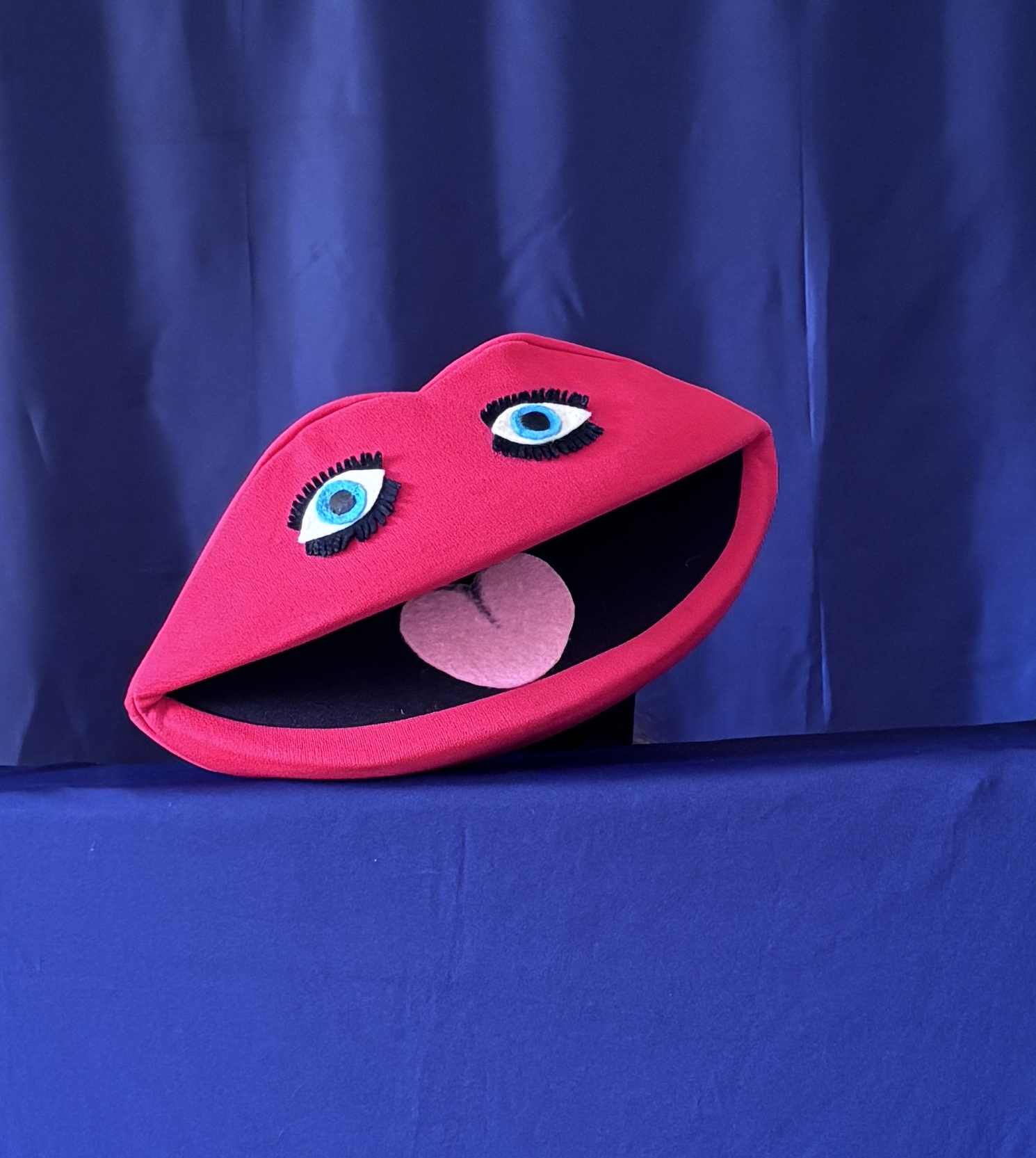 Strawberry Lips puppet portrait